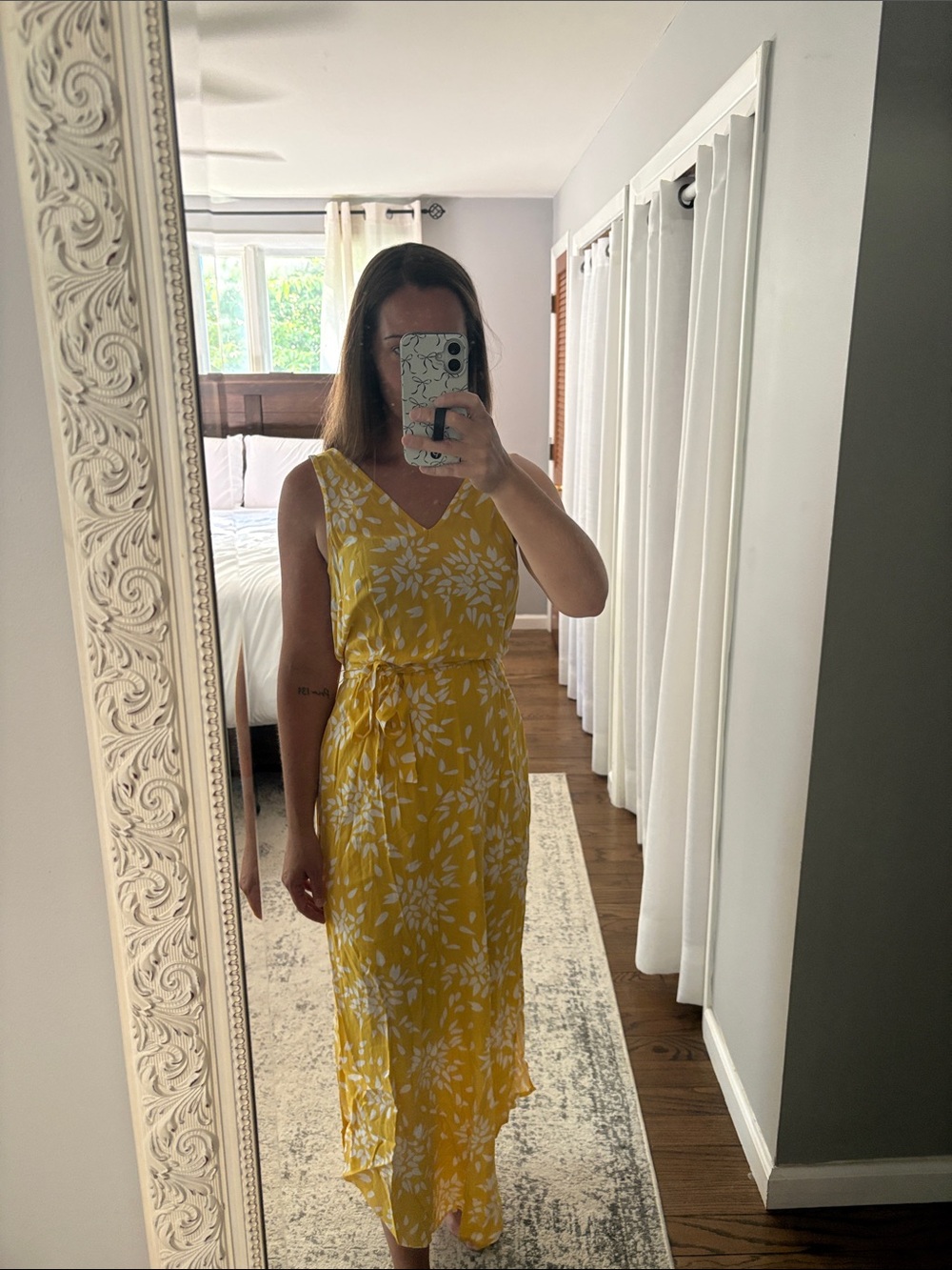 a new day Yellow Floral V-Neck Maxi Dress